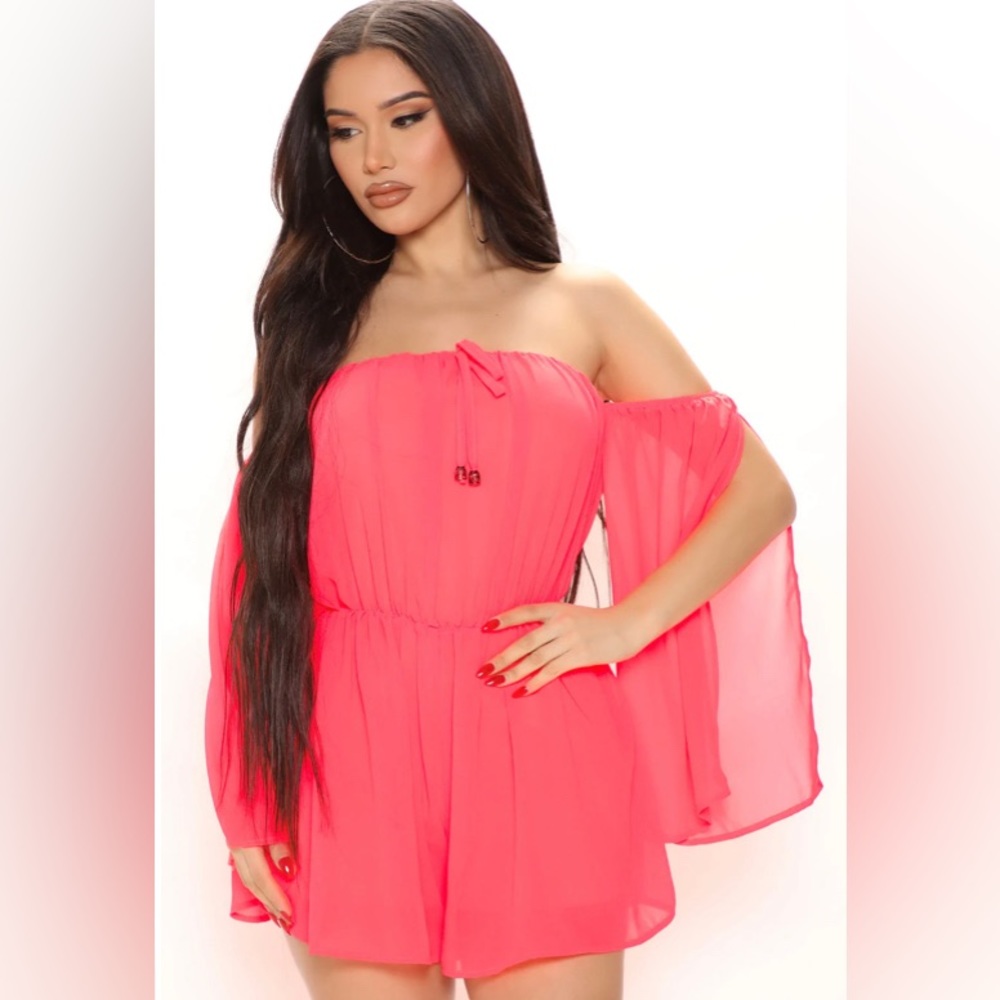 Neon Pink Romper